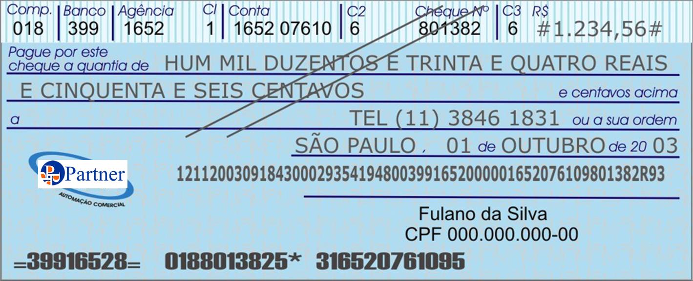 Cheque: recuo inicial